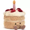 Jellycat Amusables Knuffelverjaardagstaart - 16 Cm