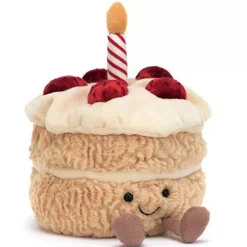Jellycat Amusables Knuffelverjaardagstaart - 16 Cm
