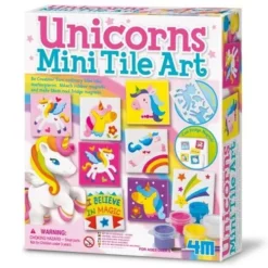 Speelgoedwinkel 24 4m Magnetische Minitegel Kunst - Eenhoorn