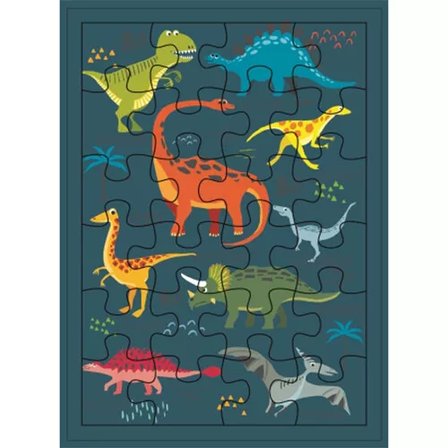 Cartes D'art Puzzelansichtkaart Xl Dinosaurus 3 Cartes D'art Puzzelansichtkaart Xl Dinosaurus