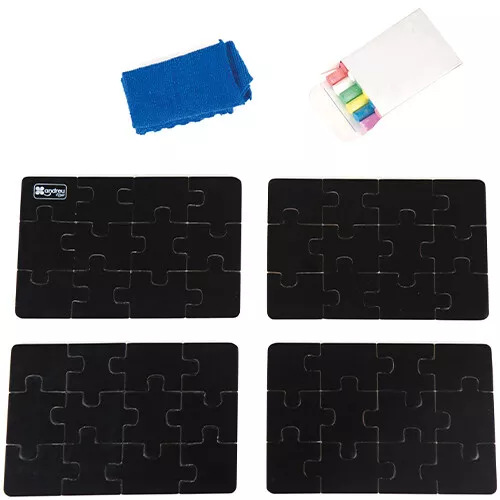 Andreu Toys Krijtbord Puzzels - 4x12st 5 Andreu Toys Krijtbord Puzzels - 4x12st - Afbeelding 3