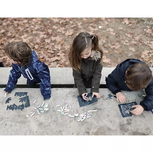 Andreu Toys Krijtbord Puzzels - 4x12st 7 Andreu Toys Krijtbord Puzzels - 4x12st - Afbeelding 5