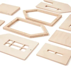Babai Toys Magnetisch Poppenhuis - Naturel - M -Speelgoedwinkel babai toys magnetisch poppenhuis naturel m 11