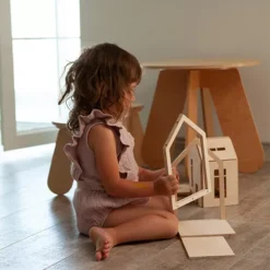 Babai Toys Magnetisch Poppenhuis - Naturel - M -Speelgoedwinkel babai toys magnetisch poppenhuis naturel m 7