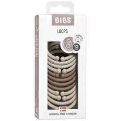 Bibs Speelringen Loops - Sand-vanilla-dark Oak - 12st