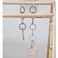 Bibs Speelringen Loops - Sand-vanilla-dark Oak - 12st -Speelgoedwinkel bibs speelringen loops sand vanilla dark oak 12st 3