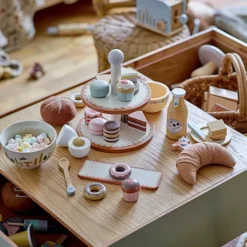 Bloomingville Knuffelbroodjes Met Tas Snorre -Speelgoedwinkel bloomingville knuffelbroodjes met tas snorre 1