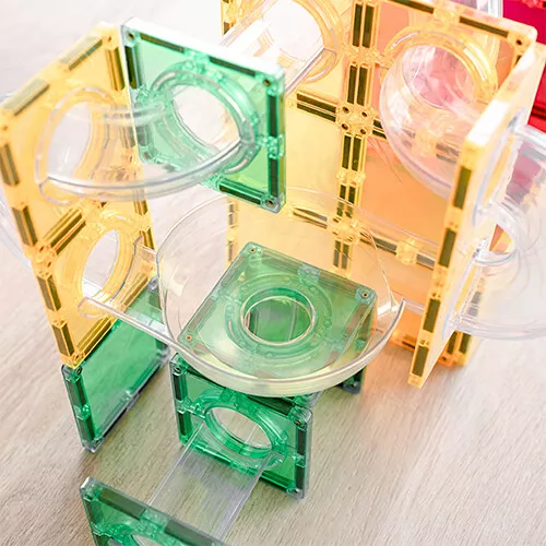 Connetix Magnetische Tegels Knikkerbaan - 66st 4 Connetix Magnetische Tegels Knikkerbaan - 66st - Afbeelding 2