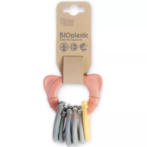 Dantoy Bio-based Bijtspeelgoed Met Ringen - Coral 3 Dantoy Bio-based Bijtspeelgoed Met Ringen - Coral