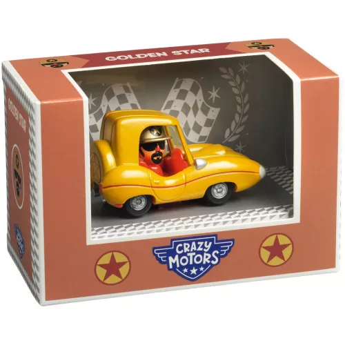 Djeco Crazy Motors Auto - Golden Star 4 Djeco Crazy Motors Auto - Golden Star - Afbeelding 2