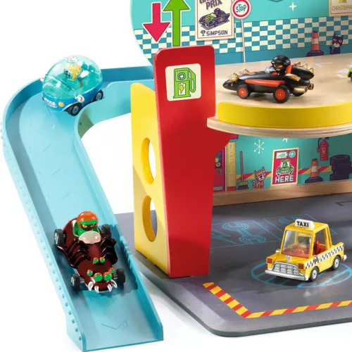 Djeco Crazy Motors Garage 4 Djeco Crazy Motors Garage - Afbeelding 2