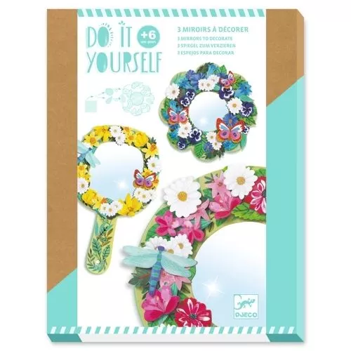 Djeco Knutselset Diy Bloemenspiegels 3 Djeco Knutselset Diy Bloemenspiegels