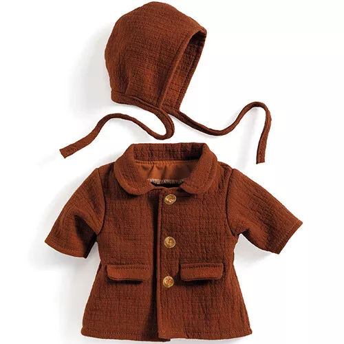 Djeco Poppenjas Met Mutsje Pomea - Fall - 32 Cm