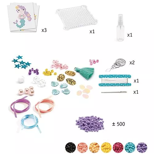 Djeco Waterkralen Bedeltjes Zeeleven 4 Djeco Waterkralen Bedeltjes Zeeleven - Afbeelding 2