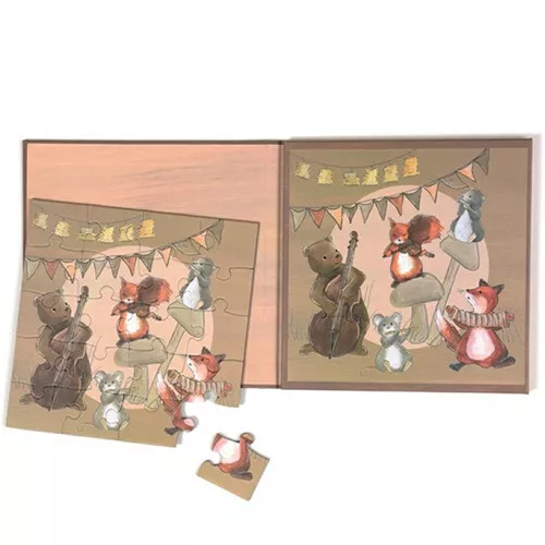 Egmont Toys Magnetische Puzzel Muzikanten - 2x20st 4 Egmont Toys Magnetische Puzzel Muzikanten - 2x20st - Afbeelding 2