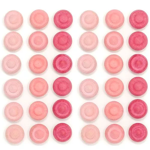 Grapat Houten Bloemen - Roze (36st) 3 Grapat Houten Bloemen - Roze (36st)