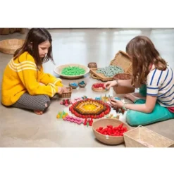 Grapat Houten Vuren - Rood (36st) -Speelgoedwinkel grapat houten vuren rood 36st