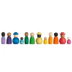 Grapat Houten Nins® Poppetjes - Together - 12st -Speelgoedwinkel grapat houten nins poppetjes together 12st 1