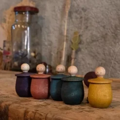 Grapat Houten Poppetje In Bakje - Violet -Speelgoedwinkel grapat houten poppetje in bakje violet 6