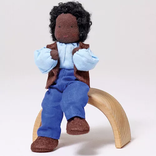 Grimm's Poppenhuispopje Mr. Ebony - 14 Cm 3 Grimm's Poppenhuispopje Mr. Ebony - 14 Cm