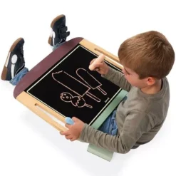 Janod Draagbaar Krijt- En Tekenbord -Speelgoedwinkel janod draagbaar schoolbordje ilovespeelgoed3