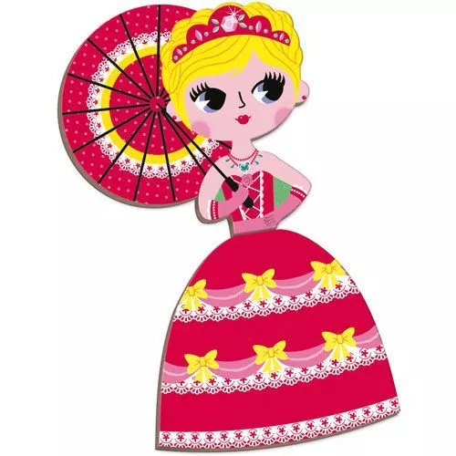 Janod Magneetboek Prinsessen - 55st 4 Janod Magneetboek Prinsessen - 55st - Afbeelding 2