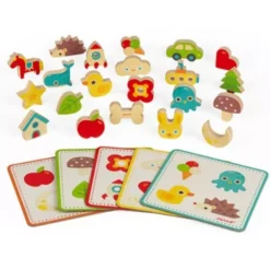 Janod Memorie Vormen Voelen -Speelgoedwinkel janod 3d memory12