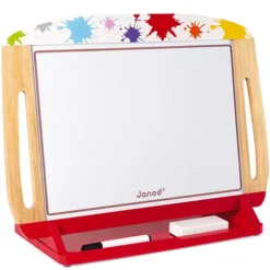 Janod Krijt- En Tekenbord Splash -Speelgoedwinkel janod dubbelzijdig schoolbord tafelmodel splash 1