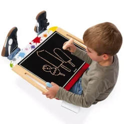 Janod Krijt- En Tekenbord Splash -Speelgoedwinkel janod dubbelzijdig schoolbord tafelmodel splash 3 1