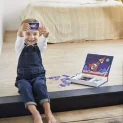 Janod Magneetboek Heelal - 52st -Speelgoedwinkel janod magneetboek heelal 52st 3