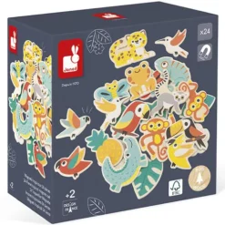 Janod Magneten Tropik - 24st -Speelgoedwinkel janod magneten tropische dieren 24st 3