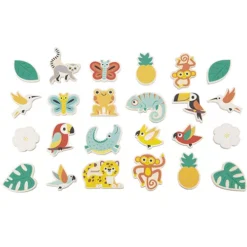 Janod Magneten Tropik - 24st -Speelgoedwinkel janod magneten tropische dieren 24st 5