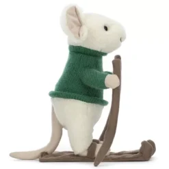 Jellycat Knuffelmuis Merry Mouse - Skiing - 20 Cm -Speelgoedwinkel jellycat knuffelmuis ski2