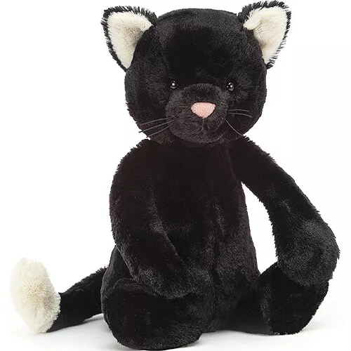 Jellycat Knuffelpoes Bashful Black Kitten - 31 Cm 3 Jellycat Knuffelpoes Bashful Black Kitten - 31 Cm
