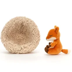 Jellycat Knuffelvos Hibernating Fox - 7 Cm -Speelgoedwinkel jellycat knuffelvos hibernating fox 7 cm 3