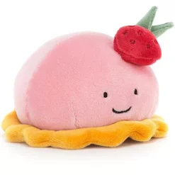 Jellycat Pretty Patisserie Knuffelboltaart Framboos - 10 Cm -Speelgoedwinkel jellycat pretty patisserie knuffelboltaart framboos 10 cm 5