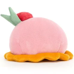 Jellycat Pretty Patisserie Knuffelboltaart Framboos - 10 Cm -Speelgoedwinkel jellycat pretty patisserie knuffelboltaart framboos 10 cm 8