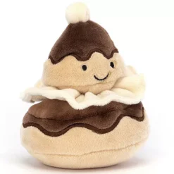 Jellycat Pretty Patisserie Knuffelgebakje Religieuse - 9 Cm