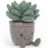 Jellycat Silly Succulent Knuffelvetplant - Azulita - 16 Cm
