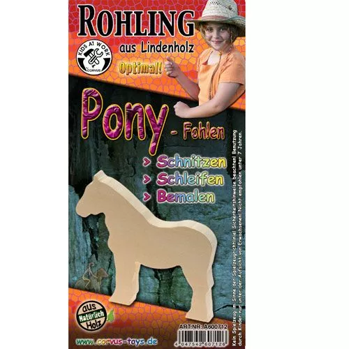 Kids At Work Snijhout Vorm - Ponyveulen 4 Kids At Work Snijhout Vorm - Ponyveulen - Afbeelding 2