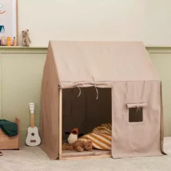 Kids Concept Speelhuis - Beige -Speelgoedwinkel kids concept speelhuis beige 4