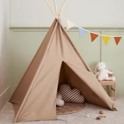 Kids Concept Tipi Wigwam - Beige -Speelgoedwinkel kids concept tipi wigwam beige 1