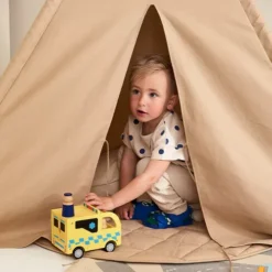 Kids Concept Tipi Wigwam - Beige -Speelgoedwinkel kids concept tipi wigwam beige 2