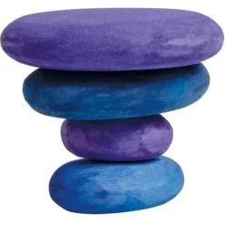 Grimm's Stapelset Kiezelstenen Limited Edition - Paars -Speelgoedwinkel kiezels paars2