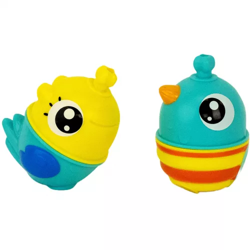 Lalaboom Klikkralen Vogel En Bij - Blauw - 6st 5 Lalaboom Klikkralen Vogel En Bij - Blauw - 6st - Afbeelding 3