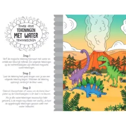 Lantaarn Publishers Magisch Waterkleurboek - Dino's -Speelgoedwinkel lantaarn publishers magisch waterkleurboek dino s 5