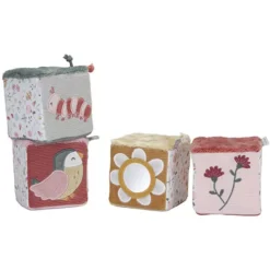 Little Dutch Blokken Flowers & Butterflies - 4st -Speelgoedwinkel little dutch blokken flowers butterflies 4st 5 1