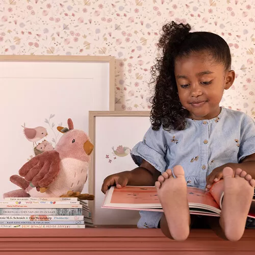 Little Dutch Knuffelvogel Olivia - Flowers & Butterflies - 20 Cm 5 Little Dutch Knuffelvogel Olivia - Flowers & Butterflies - 20 Cm - Afbeelding 3