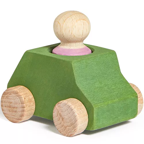 Lubulona Auto Met Poppetje - Groen 3 Lubulona Auto Met Poppetje - Groen