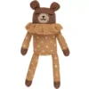 Main Sauvage Knuffelbeer Ochre Dots Pyjamas - 22 Cm -Speelgoedwinkel main sauvage knuffelbeer ochre dots pyjamas 22 cm 1